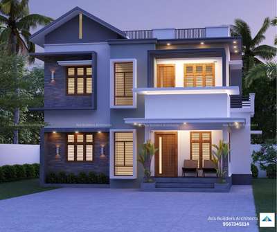 New Home Designs 1000-1500 sqft Areas 🥰                                          Team Acs Builders and architects  #buildersinpalakkad #HouseDesigns