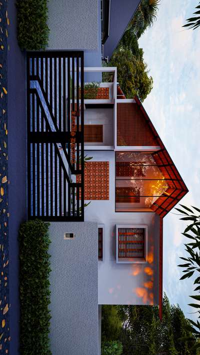 Sloped House 🏠
.
.
Work done by @ Akshay b Sylus
#residence #architecturedesigns #exteriordesigns #SlopingRoofHouse #BalconyLighting #gate_fabrication #ContemporaryHouse #modernhouses #MINIMALHOME  #KeralaStyleHouse