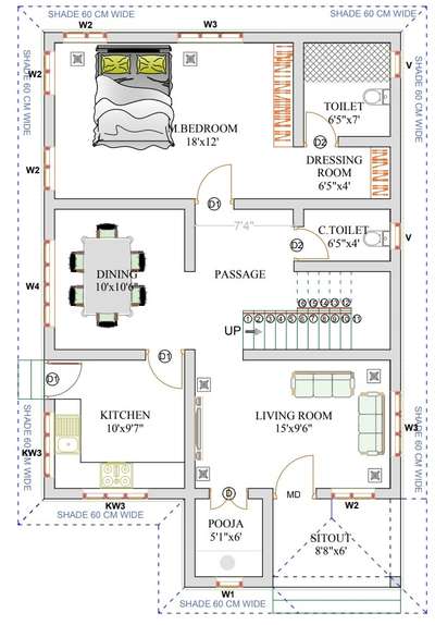 East facing home 🏡   
 #EastFacingPlan  #FlooringServices  #FloorPlans  #architecturedesigns  #Architectural&Interior  #architact  #architectsinkerala  #kerala_architecture  #groundfloorplan  #3BHKHouse