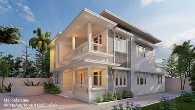 3d Elevation

#1500sqft #home #whitehome #greyhome #doublrstorey #4bedroom
