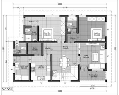 Model plan #basic vasthu concept #
 (ground floor - 1144 square feet, First Floor-692 square feet) #modern elevation #total area 1836 square feet #Client_firoz,chavakkad,kerala.