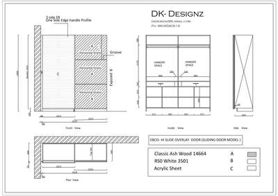 Ebco sliding Wardrobe 
 #cupboards 
 #InteriorDesigner