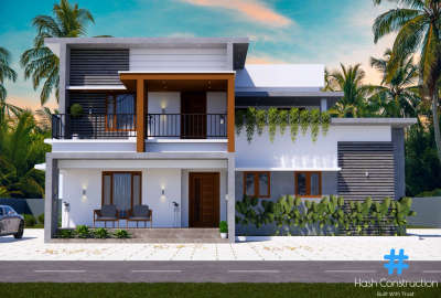 A stunning 2650 sw ft contemporary home designed for our client.  
 #construction #design #interior #koloapp  
contact us for your dream home 
mobile : +91 9447233333
             : +91 7736517144
 #homesweethome #dreamhome #keralastyle