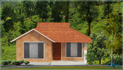 small villa 3D view in wayanad, vythiri