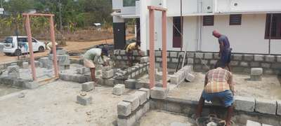Work in progress @ Mammoodu #brickwork  #blockwork