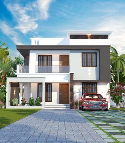 #kochuparambil builders #two-story #ContemporaryHouse #house construction