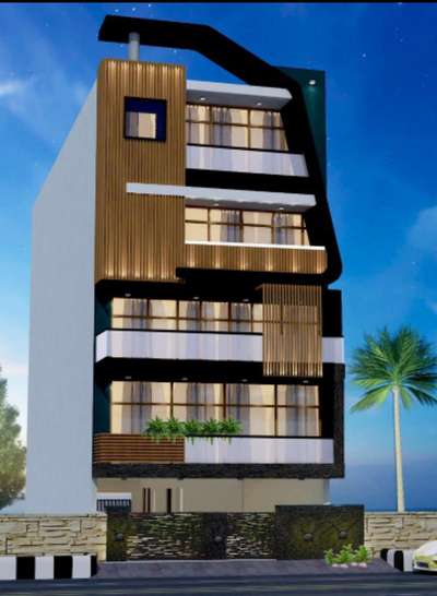 #stilt+4exteriordesign  #delhielevation
 #frontElevation  #modernelevation
 #frontfacade
 #topelevation
 #ContemporaryHouse