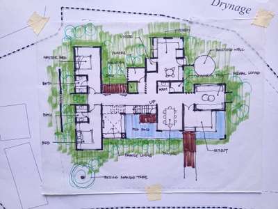 3500 sqft Plan Concept Sketch stage for a Flat roof contemporary design. (South facing)

 

 #conceptart #sketch #FloorPlans #plan #4bhkplan #pond  #SouthFacingPlan