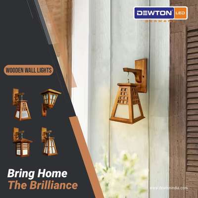 Dewton  Woden Wall Lights #LivingroomDesigns  #WoodenBalcony  #walllights