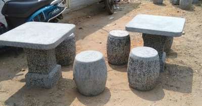 stone table and tools contact: 8943454664 #home decor#stone art #table and stools
