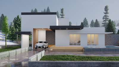 contemporary box type house   #ContemporaryHouse  #ContemporaryDesigns  #ExteriorDesign  #HouseDesigns  #KeralaStyleHouse  #