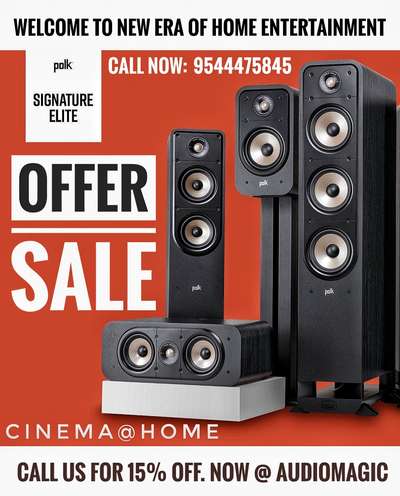 AUDIOMAGIC
OFFER SALE.

INTRODUCING POLK AUDIO SERIES. DISCOUNT PACKAGE UPTO 
15% OFF
GRAB THE BEST TODAY

CALL NOW 9544475845





#architecturedesigns  #nriloan 
#Kottayam
 #Contractor