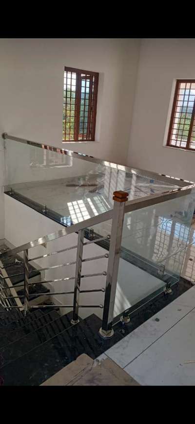 steel with Glassstair #Palakkad