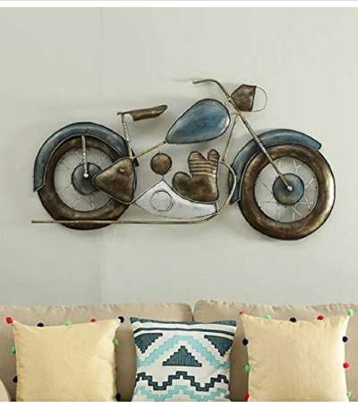 Metal Wall Small Bullet Bike for Wall Decor (42x2x23 inch) Multicolor contact me this product 8949276937  #HomeDecor  #wallartwork  #MetalCeiling h