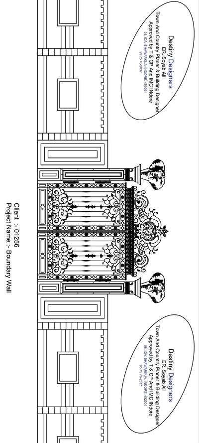 Main Gate & Boundary wall Design
#maingates #boundrywall #2dDesign 
Er. Soyab Ali
95 75 76 - 2037