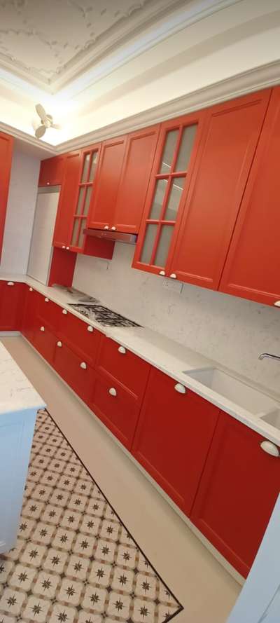 Newly completed  PU kitchen
 #ModularKitchen
 #PUfinishkitchen
 #kitchencabinet
 #modernkitchens
 #kitchenideas
 #Homeinterior
 #islandkitchen
 #premiumkitchen
