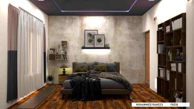 BED INTERIOR DESIGN #BedroomDesigns #Autodesk3dsmax #coronarenderer #FalseCeiling #curtains #WallDecors #framed_painting #cubboard #WoodenFlooring #bedroominteriors #shelves