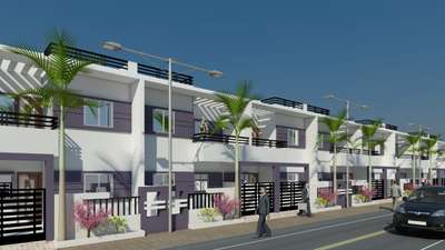 row housing project #colour combination #