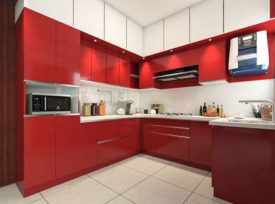 morden kitchen installtion #ModularKitchen