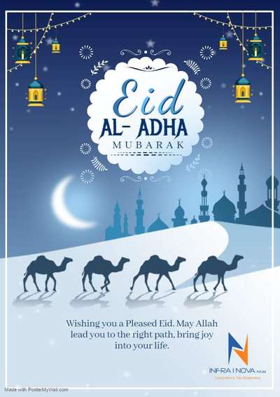 May this Eid bring joy, happiness, and blessings to your life. May Allah accept your prayers and grant you success in every aspect of your life. Let's celebrate this joyous occasion with our loved ones, and may the spirit of Eid bring us closer to each other.                                                                                                                           

Eid Mubarak!      
..........................................
Address: Phase 1,Thejaswini Building 2 Floor Technopark Kazhakoottam, Service Rd, Thiruvananthapuram, Kerala 695581
Contact Number: +918138000333
Website: https://www.infrainova.com/
Facebook: https://www.facebook.com/InfraINovaPvt.ltd
Instagram: https://www.instagram.com/infrainovapvt.ltd/
Whatsapp: https://wa.me/918138000333
LinkedIn: https://www.linkedin.com/company/infrainova/
E-mail: infrainovapvtltd@gmail.com 

#infrainova #architect  #builder #architecture
#architectsintrivandrum #constructncompanytrivandrum
#bim #bimcoordination #revit