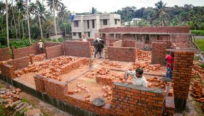 Ongoing work
Premium finish
Red Brick with  supporting piller
Location: Mannathala 
 #ongoing-project  #ongoing  #HouseConstruction  #constructionsite  #Brickwork