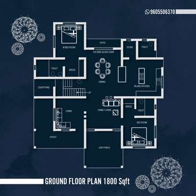 4 Bhk Floor Plan
Ground Floor 1800 Sqft
First Floor 750 Sqft

#4BHKPlans #4BHKHouse #FloorPlans #floorplan #EastFacingPlan #2DPlans #courtyard  #carporch #KeralaStyleHouse #keralahomeplans #keralastyle #Kottayam #CivilEngineer #houseplan #budjecthomes #homedesigner #koloapp #freeplan #2ddrawings #keralaarchitectures