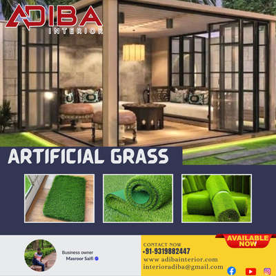 Welcome  
      To 
    Adiba interior 
.
.
.
.
#trendingdecor  #Artificialgrass #photooftheday #sundaypost #funday #Adiba interior  #modification #grass #modinagar  #myposts #trendingnow #love #smile #stressstyle #lovebirds #happyfriendsday #friendsbestthesmile #artificialgrass # showroompost #postlover  #rohitsingh #kajal #masroorsaifi46@gmail.com  #trendingposttoday #reallygood #grassdecor