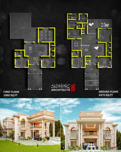 Where classical elegance meets modern luxury! Presenting a stunning 4000 sq.ft. 5-bedroom home for Suresh Nair, designed to perfection with timeless charm and contemporary comfort. 🏡✨ 
.
.
#ClassicalDesign #ModernLiving #DreamHome #ArchitecturalDesign #5BHK #LuxuryLiving #HouseGoals #2DFloorPlan #3DElevation #TimelessElegance #StylishLiving  #shiningarchitects #HomeStyle #BeautifulHomes #ModernArchitecture #DesignInspo #HomeInspiration #ElegantLiving #InteriorDesign #ClientProject #SureshNair #HomeGoals #DreamHouse