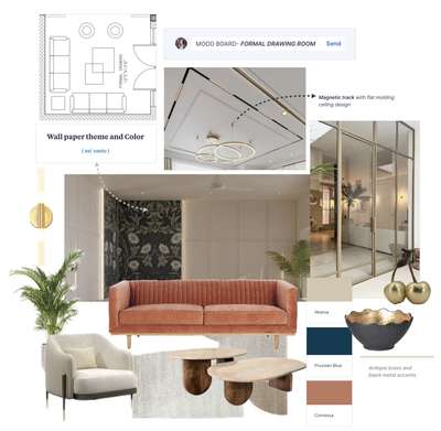 INTERIOR DESIGN PROCESS 

Step-1 we present Mood board for your space that fits your budget and aesthetics

Follow to know next steps of designing 

#moodboard #drawing room decor #LUXURY_INTERIOR #HomeDecor 
#interiordesign #InteriorDesigner