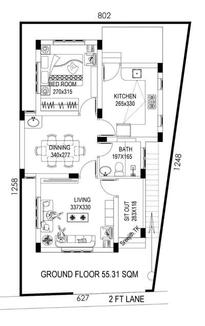 ചെറിയ വീട്ടിലും സംതൃപ്തമായ ജീവിതം.

നഗരജീവിതത്തിലെ സ്ഥലപരിമിതിയും ഉയർന്ന നിർമ്മാണച്ചെലവും വീടെന്ന സ്വപ്നത്തെ പലർക്കും ദൂരെയാക്കുന്നു. എന്നിരുന്നാലും, ആ സ്വപ്നം ചെറിയ സ്ഥലത്തും യാഥാർത്ഥ്യമാക്കാമെന്ന് തെളിയിക്കുന്നതാണ് 595 സ്ക്വയർ ഫീറ്റിൽ രൂപകൽപന ചെയ്ത ഈ വൺ ബെഡ്റൂം വീട്. ചെലവും സൗകര്യവും ഒരുപോലെ പരിഗണിച്ചിട്ടുള്ള സമഗ്രമായ ആസൂത്രണമാണ് ഇതിന്റെ മുഖ്യസവിശേഷത.

ആധുനിക ജീവിതശൈലിയോട് പൊരുത്തപ്പെടുന്ന ഈ വീടിന്റെ പ്ലാനിൽ ഓരോ അടി സ്ഥലവും പരമാവധി പ്രയോജനപ്പെടുത്താൻ പ്രത്യേകം ശ്രദ്ധ നൽകിയിരിക്കുന്നു. പ്രകൃതിവെളിച്ചം ഉൾക്കൊള്ളാനും ശുദ്ധമായ വായു പ്രവാഹം ഉറപ്പാക്കാനും രൂപകല്പന ചെയ്തതിനാൽ വീട്ടിനുള്ളിൽ വിശാലതയുടെ അനുഭൂതി സൃഷ്ടിക്കുന്നു. ഹാൾ, ഡൈനിംഗ്, ബെഡ്റൂം, അടുക്കള, ബാത്ത്റൂം എന്നീ ഘടകങ്ങൾ പ്രായോഗികമായി രൂപകല്പന ചെയ്തതിനാൽ, ചെറിയ വലുപ്പത്തിലായിട്ടും വീടിന്റെ സൗകര്യം കുറയുന്നില്ല എന്നത് എടുത്തു പറയാവുന്ന പ്രത്യേകതയാണ് 

നിർമാണത്തിൽ ഗുണമേന്മയ്ക്കും ഉറപ്പിനും പ്രത്യേക പ്രാധാന്യം നൽകിയിരിക്കുന്നു. Rubble / Plinth Beam ഉപയോഗിച്ചുള്ള അടിസ്ഥാനം വീടിനെ കാലത്തെ അതിജീവിക്കാനുള്ള ഉറപ്പ് നൽകുന്നു.