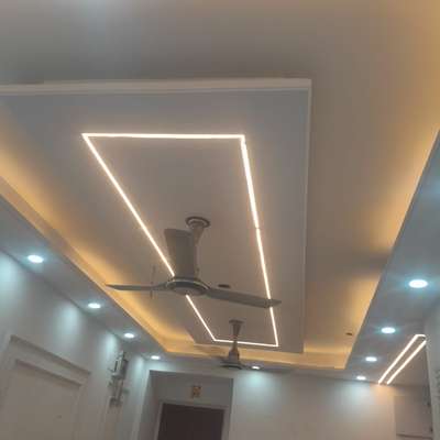 #false ceiling with Highlight profile lights