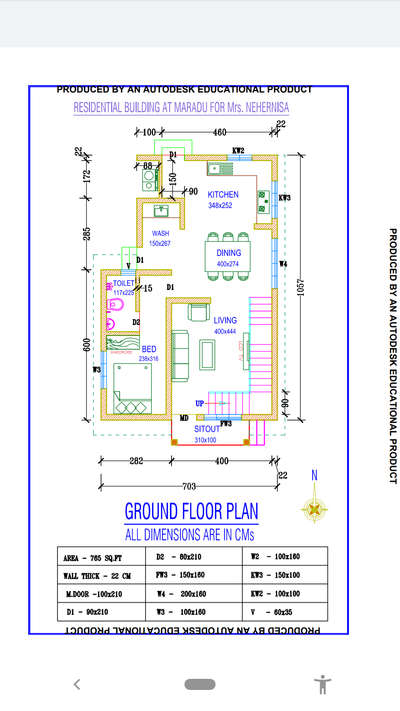 G.floor plan @ maradu