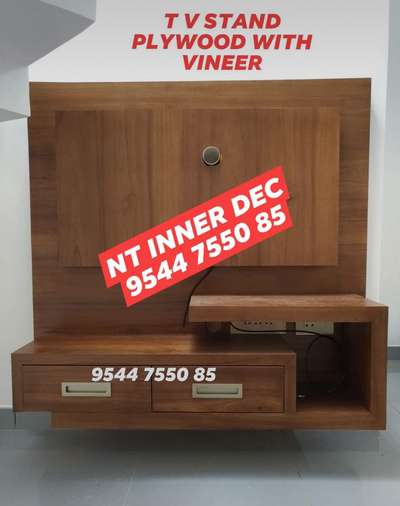 TV unit with
Plywood &Veneer finish @ karulai (Nilambur)