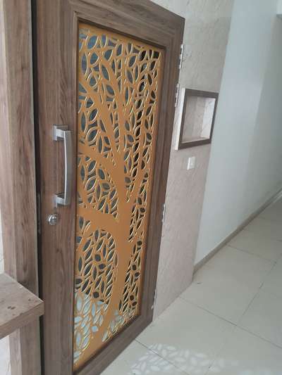 Safety door with MS Sheet CNC Cutting design