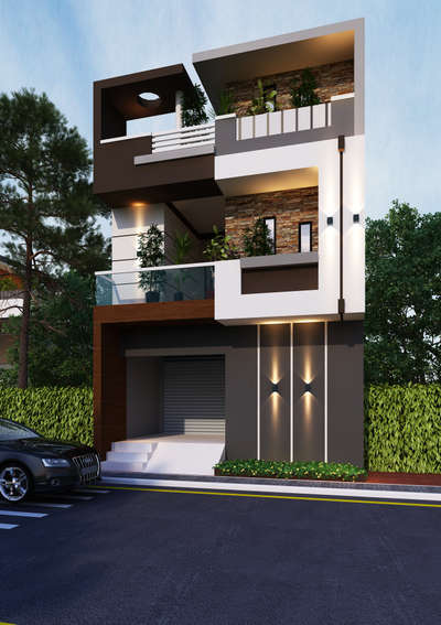 #jainconstruction #modernhouses #exterior view#newdesign#3drender#