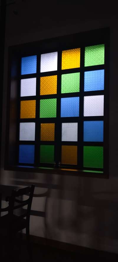 #HouseDesigns #readingroom #WindowGlass #soothing #color #glasspainting  #,