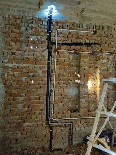 AC underground piping with Full material material ￼hvac