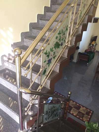 #wood+ss+glass  #High_quality_Elevation  #ss304   #GlassHandRailStaircase  #StaircaseHandRail