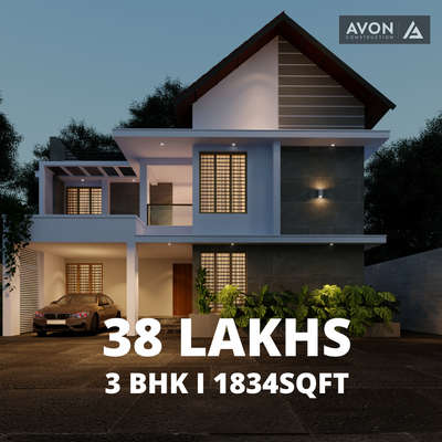 3bhk slope home #KeralaStyleHouse  #HomeDecor #twostoryhouse #SlopingRoofHouse #architecturedesigns #HomeDecor