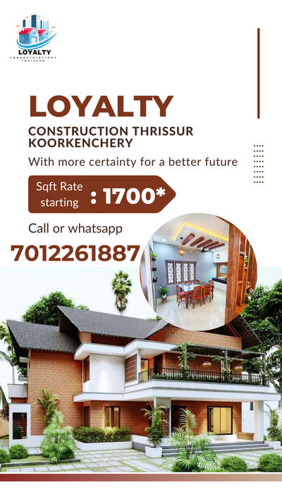 160 ദിവസംകൊണ്ട് ഒരു പുതിയ വീട് പണിതുയർത്ഥം
Loyalty construction Renovation Thrissur koorkenchery