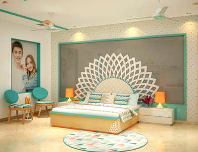 bed room design 
#InteriorDesigner  #BedroomDecor #backwalldesign #curve #color #trendingdesign #oldbuildings