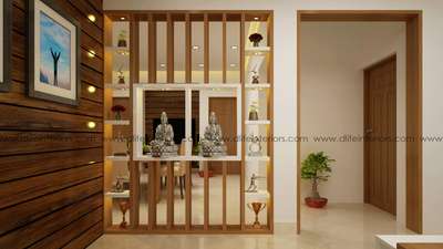 wooden partition