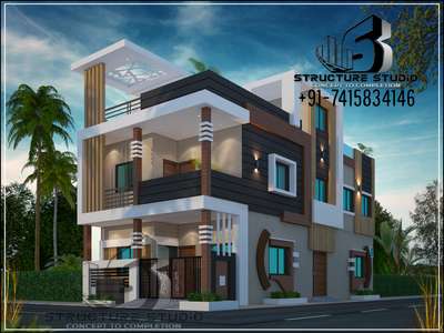 20×50 ft G+1 corner elevation design. 
DM us for enquiry.
Contact us on 7415834146 for your house design.
Follow us for more updates.
. 
. 
. 
. 
. 
. 
. 
#elevation #architecture #design #love #interiordesign #motivation #u #d #architect #interior #construction #growth #empowerment #exteriordesign #art #selflove #home #architecturedesign #building #exterior #worship #inspiration #architecturelovers #instagood