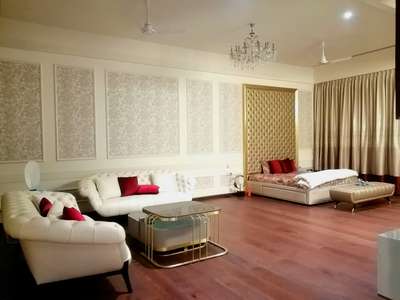 BEDROOM #MasterBedroom  #FlooringSolutions  #CelingLights  #WoodenFlooring  #WallDecors  #WallPainting  #customized_wallpaper