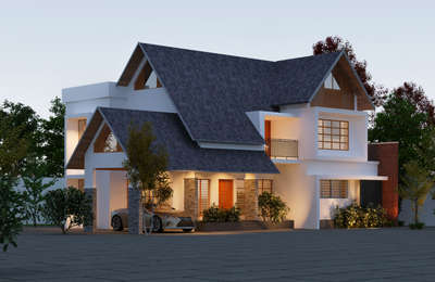 modern roof residence design 
.
.
.
 #exteriordesigns #exteriors