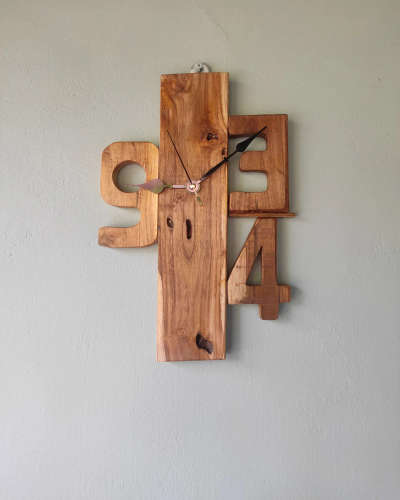 #clocks #woodenclocks #9¾ #WallDecors #woodendecors #teakwood #nilamburteak #Indoor