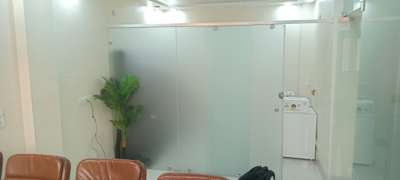frosted glass partition tuff glass