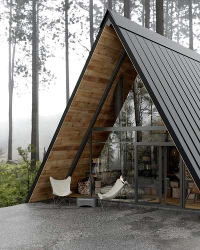 3D Hut design with a blend of modern modular furniture #Gogreen