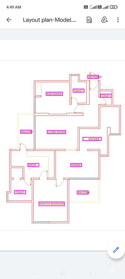 Home renovation Project Layout. Mayur Vihar phase 01