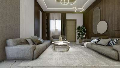 Living room design #3D  #rendering  #Architectural&Interior